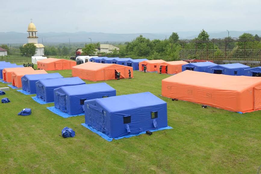 Au simulat o situatie de urgenta generata de inundatii in bazinul inferior al raului Jiu | imaginea 1