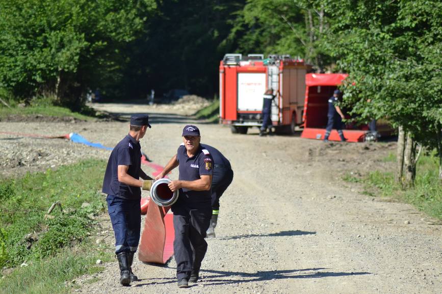 Incendiu produs la fondul forestier  pe raza Ocolului Silvic Putna | imaginea 1