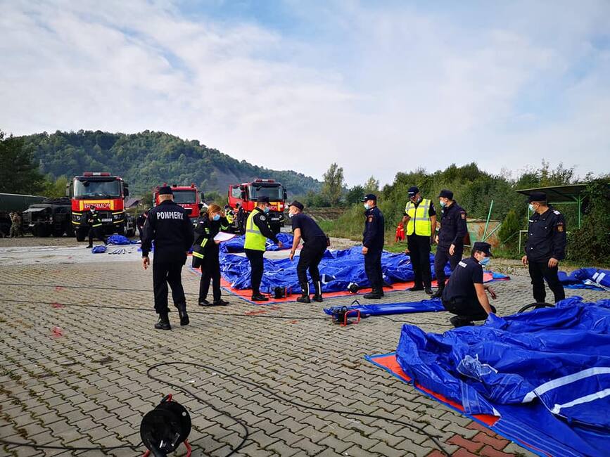 Exercitiu de simulare a unei defectiuni la sistemul de evacuare al barajului Colibita | imaginea 1