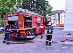 Incendiu la Spitalul Militar din Sibiu | imaginea 1