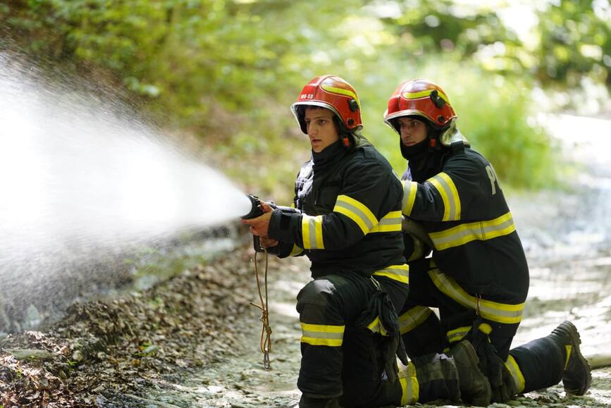 Incendiu de padure in judetul Sibiu | imaginea 1