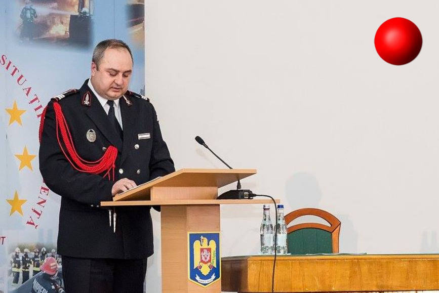 Bila rosie  Colonelul Daniel Dragne   pentru un bilant al pompierilor militari nescindat | imaginea 1