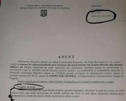 Un abuz de competenta DNA  scoaterea la concurs a postului de inspector general al IGSU | imaginea 1