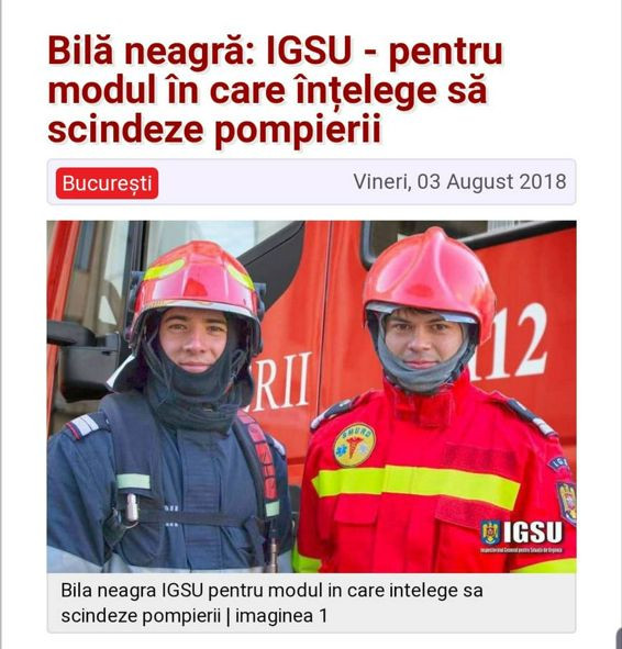 Postari penibile pe pagina de Facebook a DSU Haina militara a pompierilor rosu plin de pasiune | imaginea 1