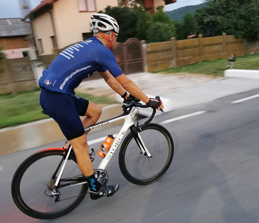 Un pompier a parcurs pe bicicleta un traseu de 435 de km  pentru o cauza nobila | imaginea 1