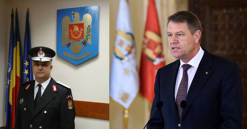 Generalul Ioan Bas decorat de Presedintele Klaus Iohannis | imaginea 1