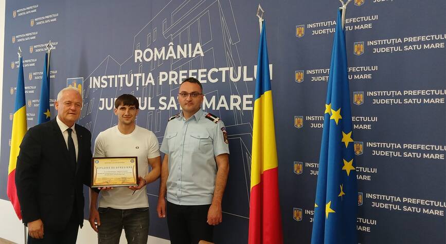 Premiat pentru spiritul civic   David Erdelyi  salvatorul zilei | imaginea 1