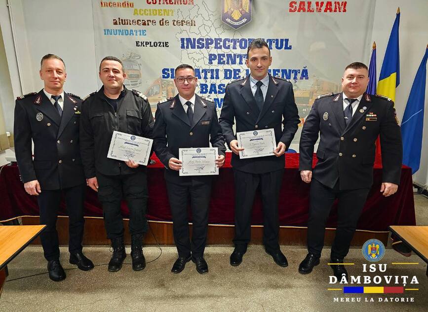 Ziua Protectiei Civile   Avansari in grad la ISU Dambovita | imaginea 1