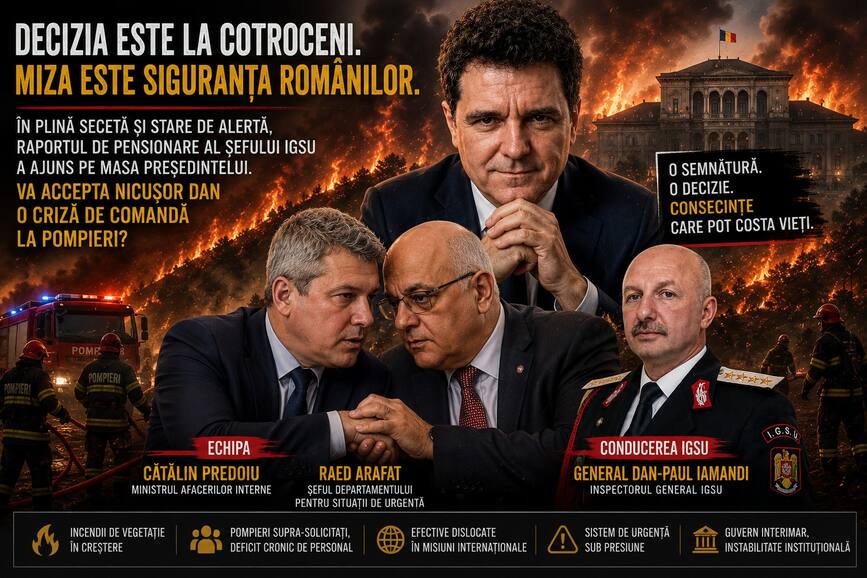 indepartare a conducerii IGSU inceputa de Predoiu si Arafat | imaginea 1