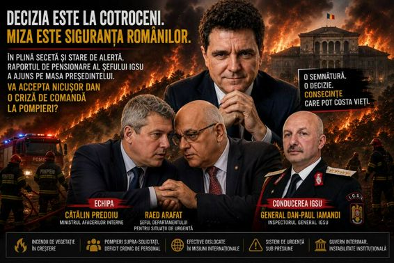 indepartare a conducerii IGSU inceputa de Predoiu si Arafat | imaginea 1