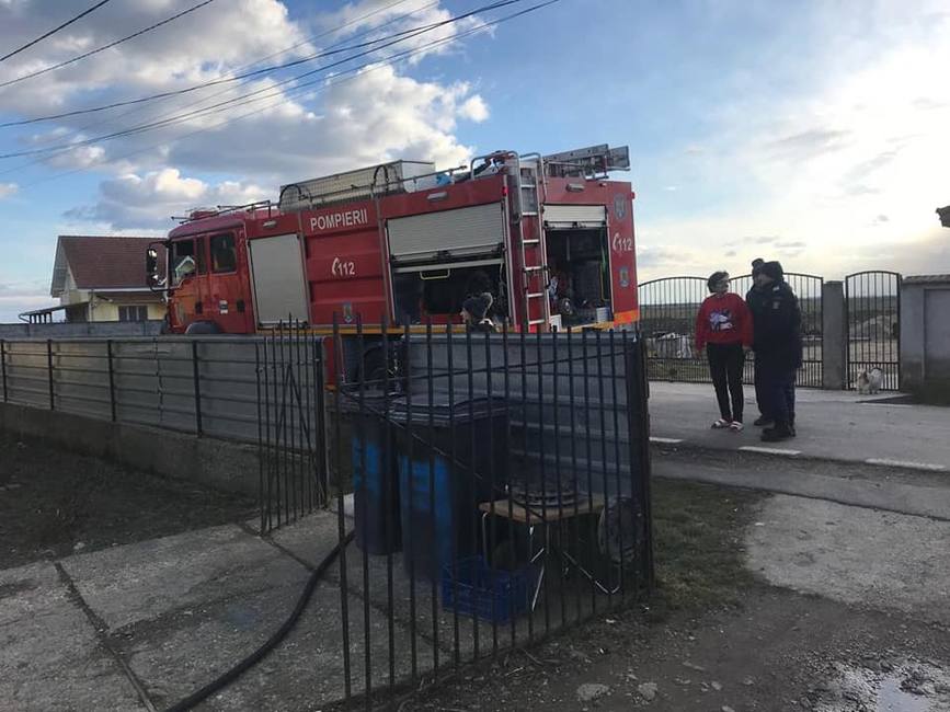 Incendiu la hornul unei case din Doba | imaginea 1