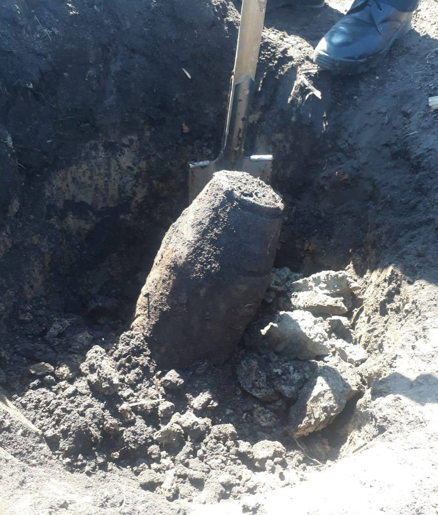 Bomba de aviatie de 50 kg  inlaturata de echipa pirotehnica | imaginea 2