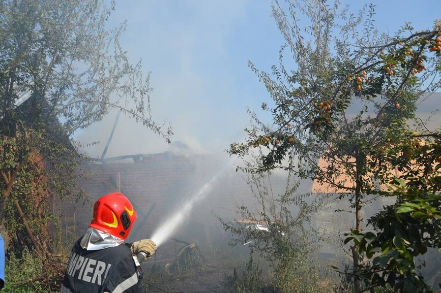 Incendiu devastator in localitatea Ostroveni  Dolj | imaginea 1