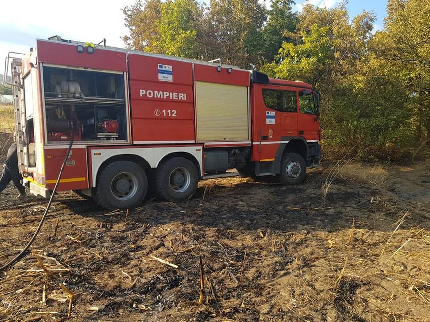 Persoana decedata in urma unui incendiu de vegetatie uscata si maracinis | imaginea 1