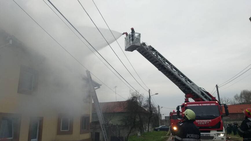 10 pisici  2 caini si alte bunuri  salvate dintr un incendiu de casa | imaginea 1