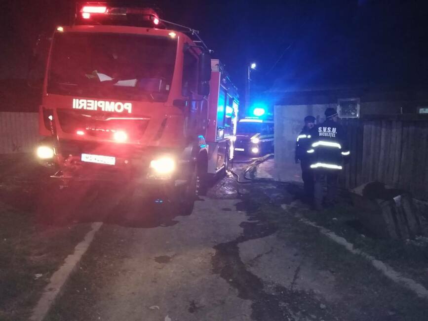 Incendiu fara victime  izbucnit de la o tigara aruncata la intamplare | imaginea 1