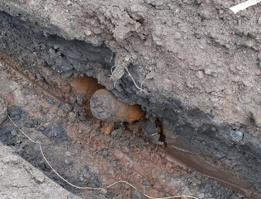 Proiectil exploziv descoperit in urma unor sapaturi la reteaua de gaze | imaginea 2