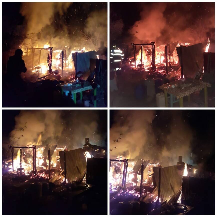 A vrut sa faca tuica  dar si a incendiat o magazie | imaginea 1