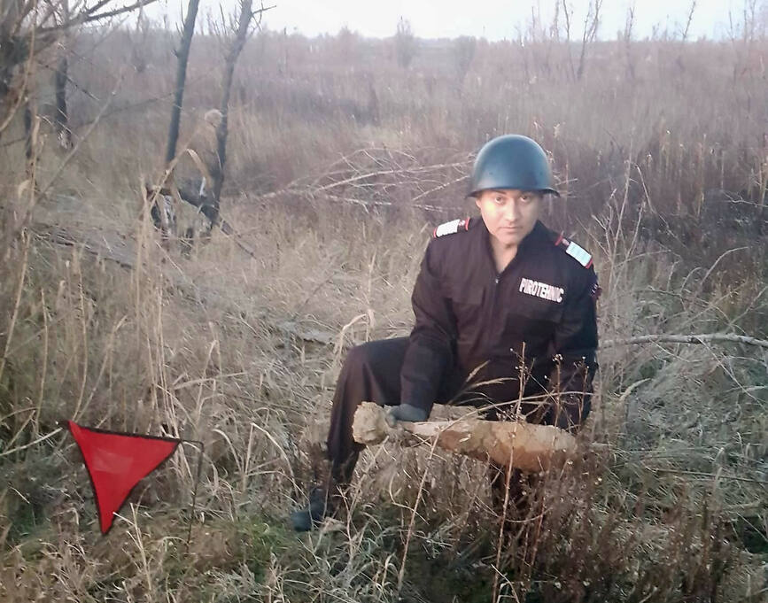 Bomba de aruncator  descoperita la marginea orasului Giurgiu | imaginea 1