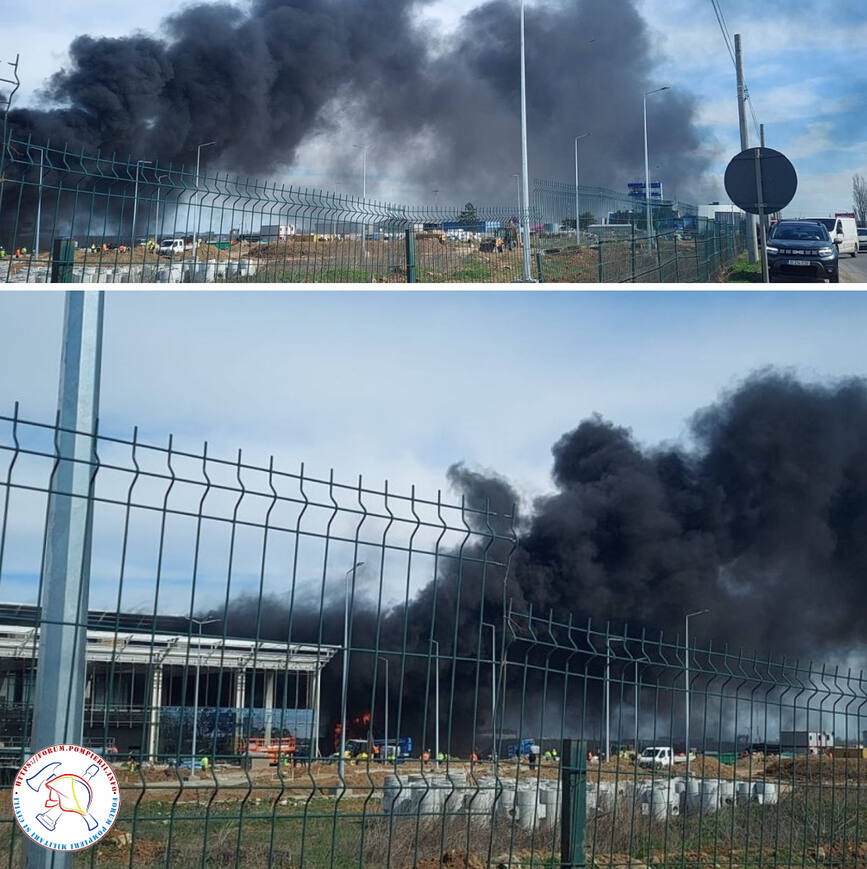 Incendiu la Aeroportul International din Craiova | imaginea 1