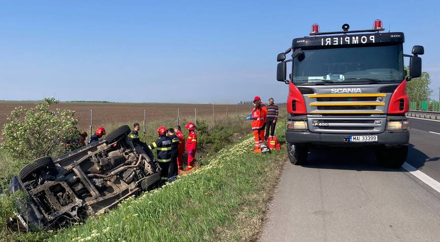 Numeroase interventii la accidente rutiere in judetul Calarasi | imaginea 1