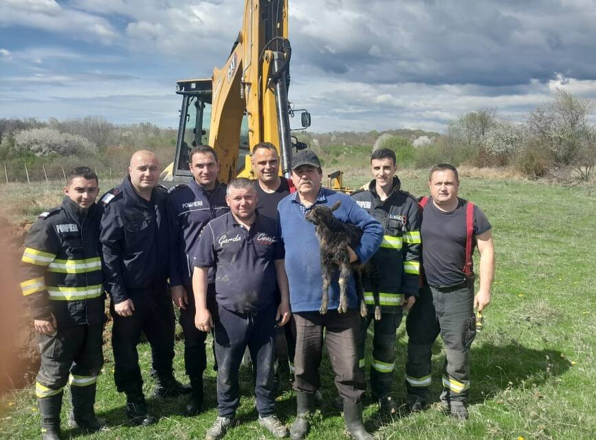 Un iedut a fost salvat dintr o canalizare dezafectata | imaginea 1