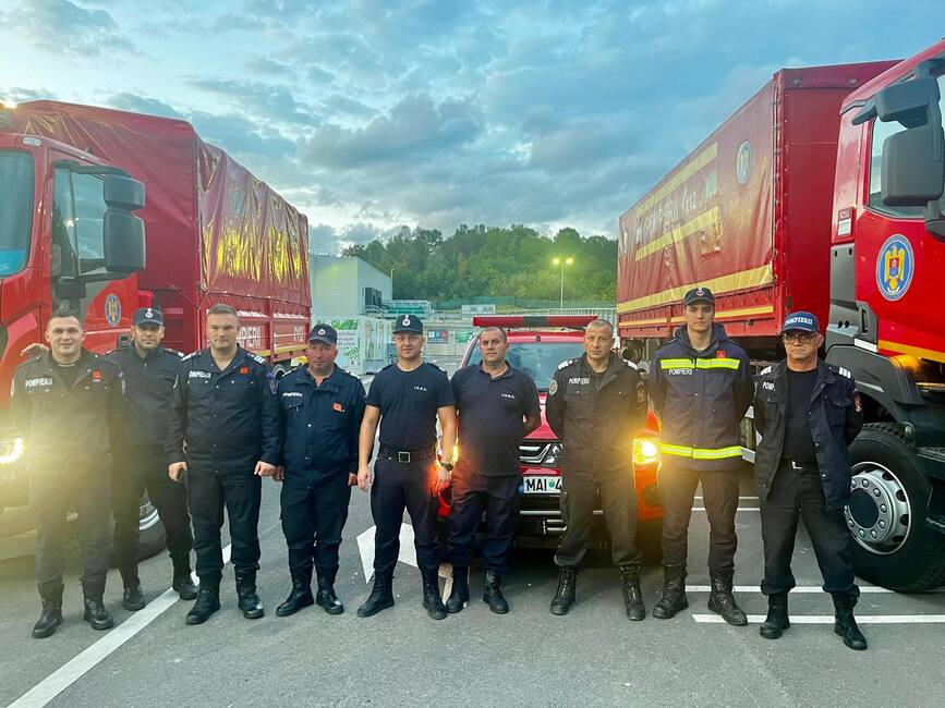 Interventie de sprijin din partea ISU Brasov pentru judetul Galati | imaginea 1