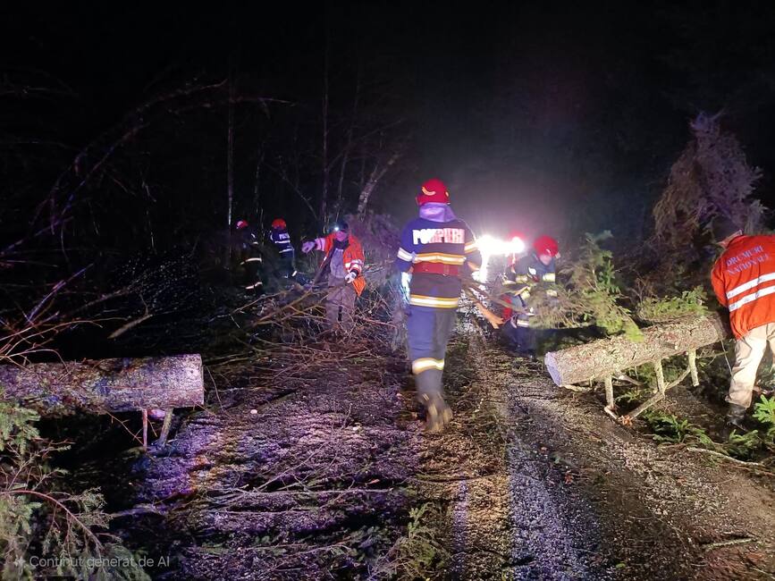 Ninsori si intensificari ale vantului  in judetul Brasov | imaginea 1