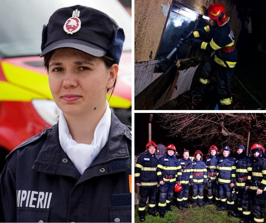 A luptat cu flacarile  umar la umar cu ceilalti colegi | imaginea 1