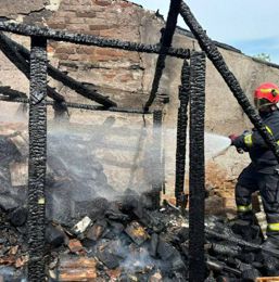 Doua gospodarii afectate de un incendiu violent | imaginea 1