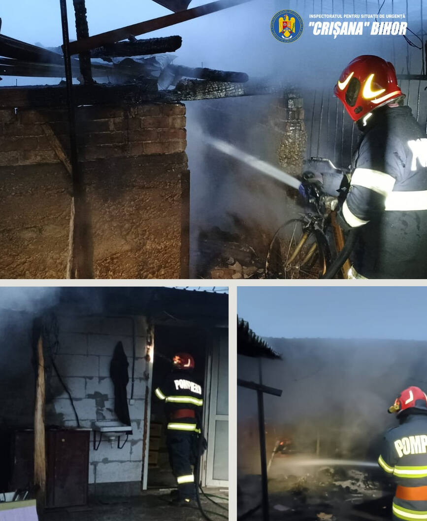 Incendiu intr o gospodarie bihoreana | imaginea 1