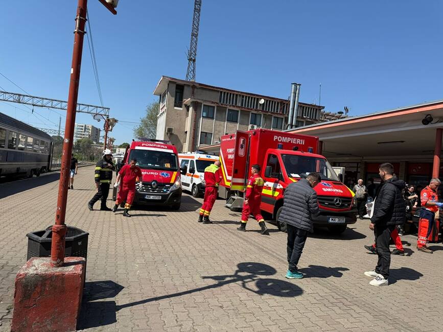 Incident feroviar in Constanta   Doua trenuri s au ciocnit | imaginea 1