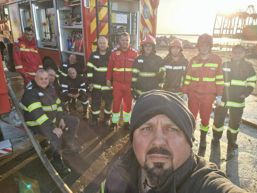 Interventie dificila la un incendiu izbucnit in port | imaginea 1