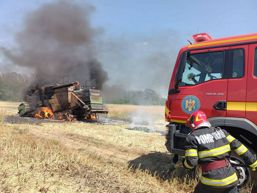 Incendiu la o combina de treierat | imaginea 1
