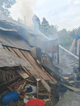 Incendiu violent intr o gospodarie vasluiana | imaginea 1