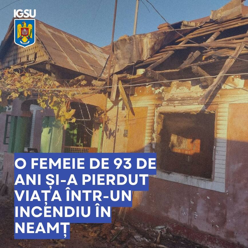 O varstnica si a pierdut viata intr un incendiu | imaginea 1