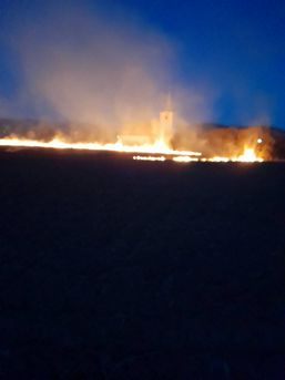 Covasna sub flacari  30 de hectare de vegetatie facute scrum | imaginea 1