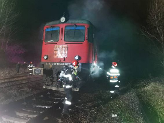 Incendiu la o locomotiva  in Oradea | imaginea 1