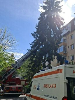 O oala uitata pe foc a dus la evacuarea unui bloc | imaginea 1