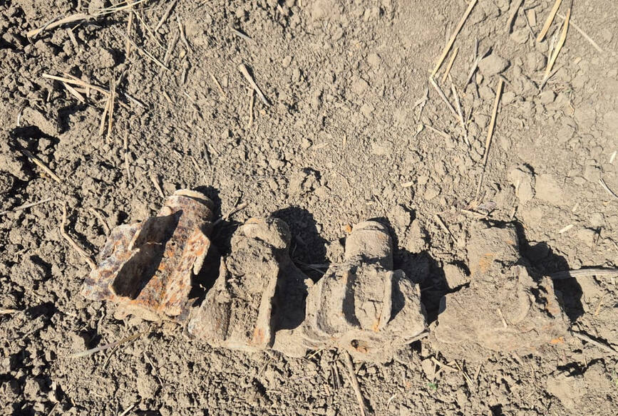 Pericol mortal  Bombe si cartuse scoase la suprafata de plug | imaginea 1