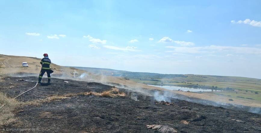 Bilantul a doua incendii violente  Vegetatie uscata facuta scrum | imaginea 2
