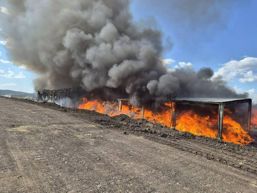 Final de interventie   Incendiul de la centrul de colectare a deseurilor | imaginea 1