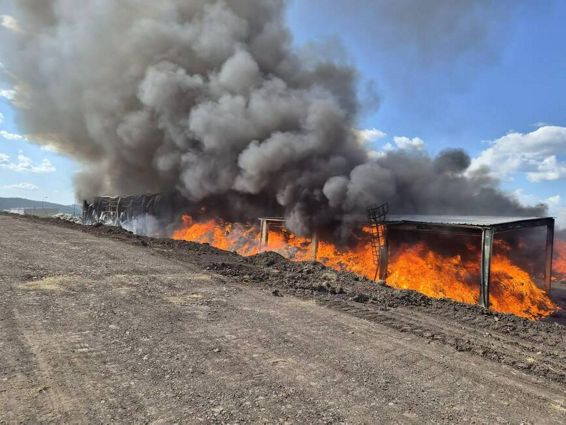 Final de interventie   Incendiul de la centrul de colectare a deseurilor | imaginea 1