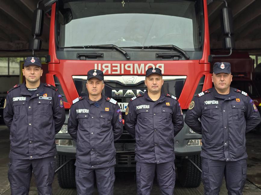 Cinci pompieri aflati in timpul liber au intervenit la un incendiu | imaginea 1