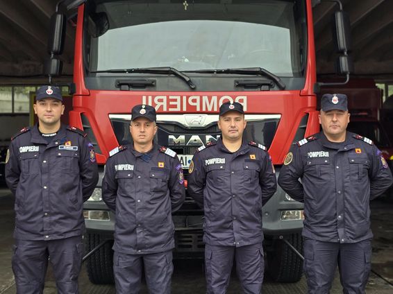 Cinci pompieri aflati in timpul liber au intervenit la un incendiu | imaginea 1