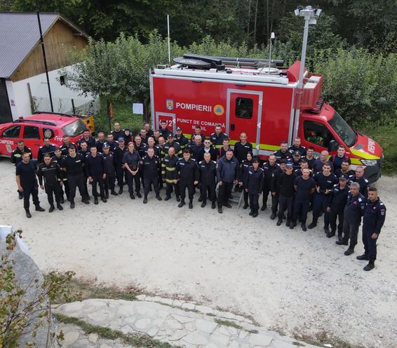 Incendiu forestier major la Baile Olanesti | imaginea 1