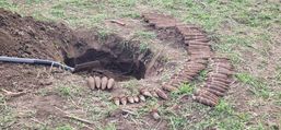 Misiune pirotehnica de amploare  Proiectile si bombe  scoase la suprafata | imaginea 1