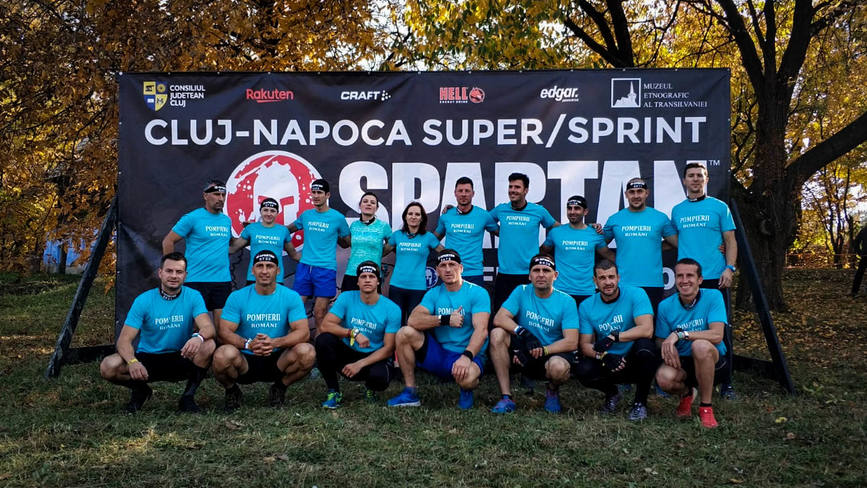 Pompierii Romani  primul loc pe podium la Spartan Sprint Romania 2019 | imaginea 1