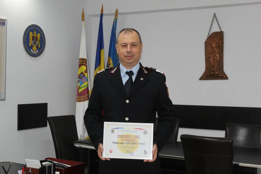 Pompierul lunii octombrie 2020   Plutonier major Cucu Gabriel Vasile | imaginea 1