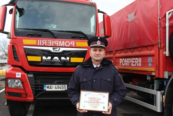 Pompierul lunii decembrie 2022   Felicitari  Plutonier adjutant Popa Marius | imaginea 1